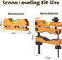 Magnetic Universal Leveling Tool, Scope Leveling Kit, Precision Leveling Bubble Clips for Equipment Maintenance