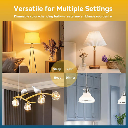 G9 Bulbs Dimmable Bulb, 120V, 2700K-6500K, 1%-100% 4W 400LM, (3 Pack Bulbs I-SHUNFA Smart LED with App Control