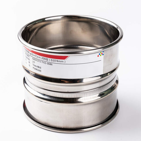 f10×4.5cm 325 Mesh 304 Stainless Lab Sieves, Economy Test Sieve with 304 Stainless Steel Wire Cloth