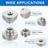 MECCANIXITY 6Pcs M3x7mm 3D Knurled Thumb Nuts, Carbon Steel Nut Iron Round Knobs Fasteners High Head Through Hole Hand