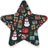 ALAZA Merry Christmas Snowman Snowflake Retro Star Xmas Star Shaped LED Night