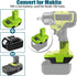 MT20RNL Battery Adapter for Makita to for Ryobi 18V Power Tools, Battery Adaptor Convert for Makita 18V Battery to for Ryobi 18V Power Tools(No Battery)
