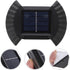 8 Luxshiny Solar Powered Outdoor Wall Light with Warm LED Lights Waterproof Garden Wall Lamp for Yard Fence