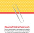 School Smart Smooth Paper Clip, 1-1/4 Inches Silver, Pack of 100