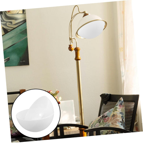 25mm 2PCS Half-Round Plastic Mushroom Lampshade Decorative Dome Replacement for Table Floor and Pendant Lights for Home