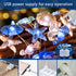 10 30 Impress Life Ocean Theme String Lights, Beach Decor Starfish Seahorse Sand Dollars Nautical Decorative Lights