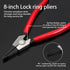 8-Inch Lock Ring Pliers Flat Snap Ring Pliers Special Circlip Pliers Reverse Pliers Angle Tip Retaining Ring Pliers Ring Opening Pliers Spreader Pliers for Transmission Transfer Cases by LEONTOOL