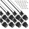 Panel Mount Fuse Holder 5X20 mm 250V AC 10A 125V AC 15A 12V DC with Pre-Soldered Wires and Fuse Kit