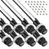 Panel Mount Fuse Holder 5X20 mm 250V AC 10A 125V AC 15A 12V DC with Pre-Soldered Wires and Fuse Kit