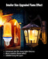 Smaller LED Flame Light Bulbs, 4 Modes Flickering Halloween Light Bulbs, E26 Base Fire Effect, Pack of 6