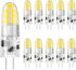 DiCUNO G4 LED Bulb 12V, JC Bi-Pin Base 2W Daylight White 6000K, 20W T3 Halogen Replacement Bulb for Landscape Light