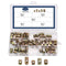 Bnnrjia 77 Pcs M6 Barrel Nuts, Cross Dowel Joint Nuts, Metric Slotted Barrel