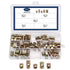 Bnnrjia 77 Pcs M6 Barrel Nuts, Cross Dowel Joint Nuts, Metric Slotted Barrel