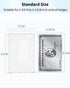 Pawfly 10 Pack Vertical 2-Card Badge Holder with Thumb Slot for Office School IDs and Credit Cards