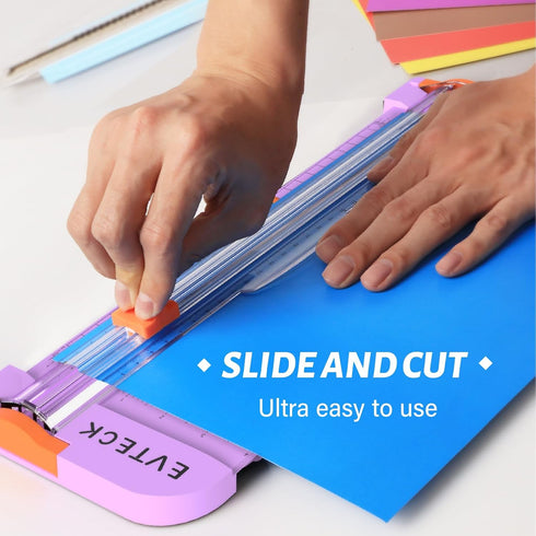 Evteck 12 Inch Trimmer A4 Paper Cutter Paper Slider Crafting Scrapbooking Supplies for Vinyl Photo Cardstock