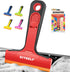DIYSELF-Razor-Blade-Scraper, 1 Pack Razor Blade Scraper, Extra 5 PCS Orange Plastic Blades,