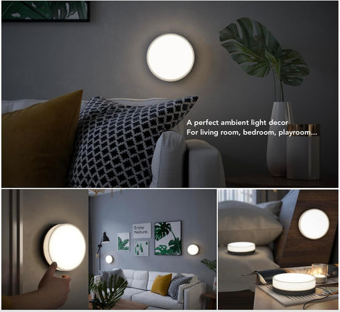 Dimmable Allocacoc PowerLight Twist Rotate Control LED Moon Light, Modular, Wireless, Auto Sych, Cabinet, Wall