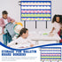 Crtiin 3 Pcs Foldable Bulletin Border Storage Pocket Chart, 41 x 24.5 Inch Classroom Organizer with Storage Pockets
