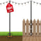 Voxelure 2 Pack String Light Poles for Outside, 10Ft Adjustable Outdoor Light Poles