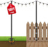 Voxelure 2 Pack String Light Poles for Outside, 10Ft Adjustable Outdoor Light Poles