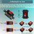 IP67 Waterproof Inline Cord Switch DPST AC 20A-125V, 16A-250V, On Off Toggle Switch with Red Light Rocker Button