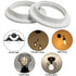 LUORNG 6PCS E27/E26, 58mm, ID38mm) Light Socket Shade Rings for Retaining Rings for Glass Lamp Shades/Light Fixtures