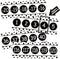 Number Line for Classroom Wall, Black and White Polka Dot Bulletin Board for Students Math Learning Decor Strips
