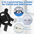 Fampery 5pcs 3-in-1 Commercial Dispenser Key Replacement for Cintas Sanis, Toilet Paper Towel Holder Key Soap