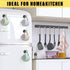 6 Pack Black Metal Magnetic Hooks 40lb+ Heavy Duty Strong Magnets for Cruise Ship Walls, Hanging, Tool, Kitchen