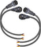 Waterproof Connectors 4 Wire, 14AWG Male Female Plug LED Connector with 4Pin Waterproof Connectors, IP68 Extension Cable
