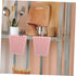 5pcs Alipis Rolling Cart Organizers Pink Hanging Cup Holder for Wall Sturdy Storage Box Holder Rolling Cart Accessories