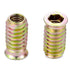 100 Pcs Wood Bolt Inserts 5/16" - 18x25mm Metal Screw and Bolt Set, Hex Socket Drive Nut Inserts for Woodworking
