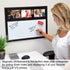 Ultimate Office Magnetic Whiteboard 24 x 18 Memo Board PLUS, 3 Photo Frames, Marker & Magnetic Eraser