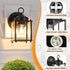 2 Pack MATAMEYE Outdoor Wall Lantern, Exterior Waterproof Wall Sconce Light Fixtures, Black Front Door Wall Lighting