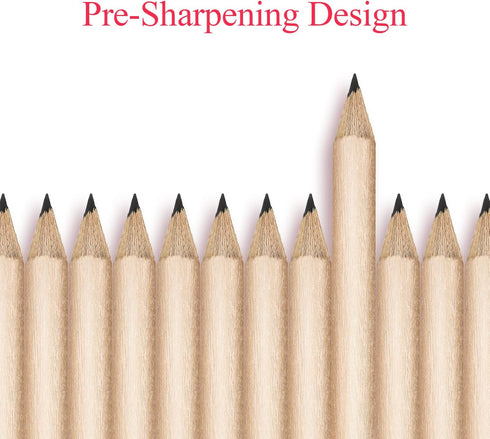 Outus 72 Pieces Golf Pencils, Half Pencils with Eraser, Mini Pencils for Kids, Baby Shower, Wedding, School Office
