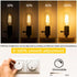 Dimmable E26 Bulbs 60Watt, 4.3 inches T45/T14 6W Bulbs, 900Lumen Bulbs,2700K Scones(2pcs) LED Edsion Tubular Light