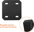 Mending Plate Flat Brackets for Wood - 6 Pack Heavy Duty Black Metal Plates for Repair Joining
