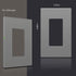 ENERLITES Grey Screwless Decorator Wall Plate Child Safe Outlet, Size 1-Gang 4.68" H x 2.93" L Switch Cover, Unbreakable Polycarbonate Thermoplastic, SI8831-GY, Glossy, Gray by ENERLITES