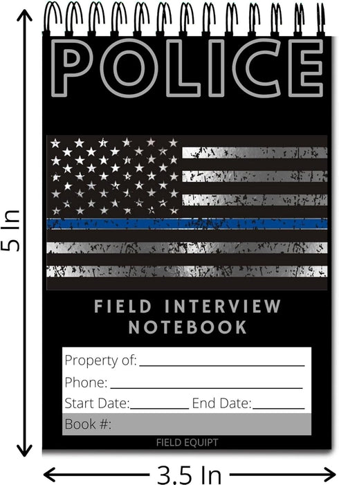 Law Enforcement Incident Report Notepads, 6 Pack, Sheriff, Security & Police Gear, EDC Officer Notebook