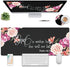 Large Gaming Mouse Pad, Long Extended Ergonomic Mousepad Desk Pad, Large Rubber Mice Pads Stitched Edges,31.5'' X 11.8'+ Cup Coaster, Peony Flower Psalm 46:5 God is Within Her,She Will Not Fall by Yuxcfhjfe