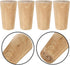 Ipetboom 4pcs Solid Hardwood Furniture Legs White Table Feet Replacement for Sofas Dressers Cabinets with Floor