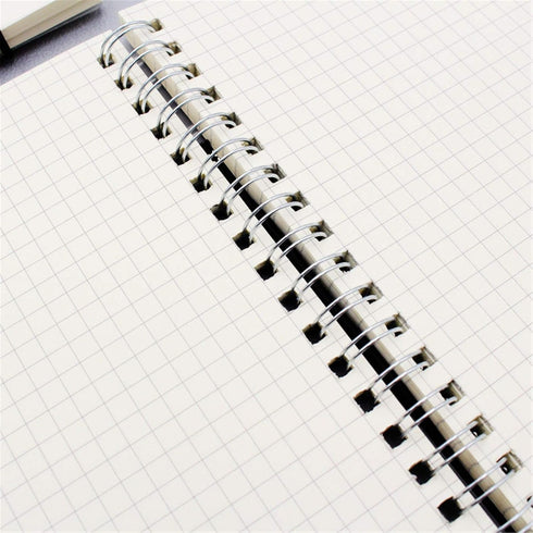 Yansanido Spiral Notebook, 4 Pcs, 10.1 Inch x 7.6 Inch B5, Thick Plastic Translucent Frosting, 80 Sheets