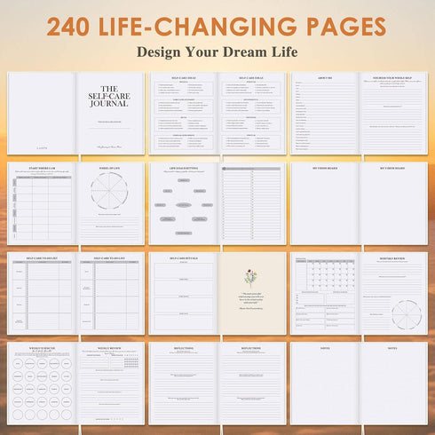 5 240 Lanpn Self Care Journal for Women, Self Love Guided Journals with Prompts, Daily Reflection Wellness & Gratitude