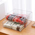 Clear Desk Organizers and Accessories, Plastic Drawer Organizer for Home Office Supplies, 4 Drawers