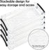 Voittozege 24 8.5 4 1.6 Pcs Large Capacity Plastic Pencil Box, x x Crayon Box with Snap Tight Lid, Brush Organizer