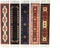 Set of 5 Rug Bookmarks, Colorful Miniature Oriental Style Carpet Book Marks for Reading