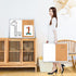 Magnetic White Board and Cork Board Combo, 24 x 18 Inches, Wall Mounted Dry Erase Bulletin Board for Home, School,