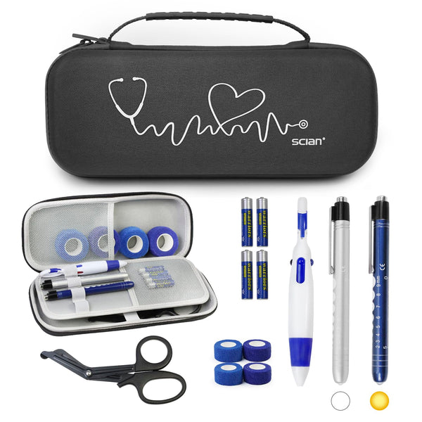 13 Pcs Stethoscope Case Sets Medical Supplies Include Stethoscope Case, Medical Scissors,