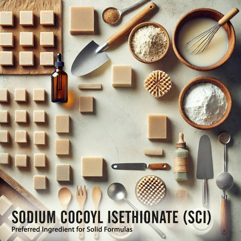 ISETHIONATE 21.17 Oz SODIUM COCOYL (SCI) Powder - Mild Foaming Surfactant for DIY Shampoo Bars, Body Wash & Cleansers