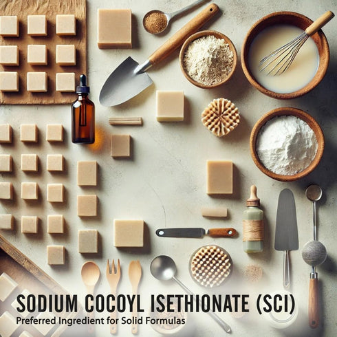 ISETHIONATE 32 oz SODIUM COCOYL (SCI) Powder - Mild Foaming Surfactant for DIY Shampoo Bars, Body Wash & Cleansers
